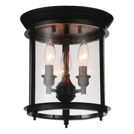 Cwi Lighting Desire 3 Light Cage Flush Mount With Oil Rubbed Bronze Finish 9809C10-3-109